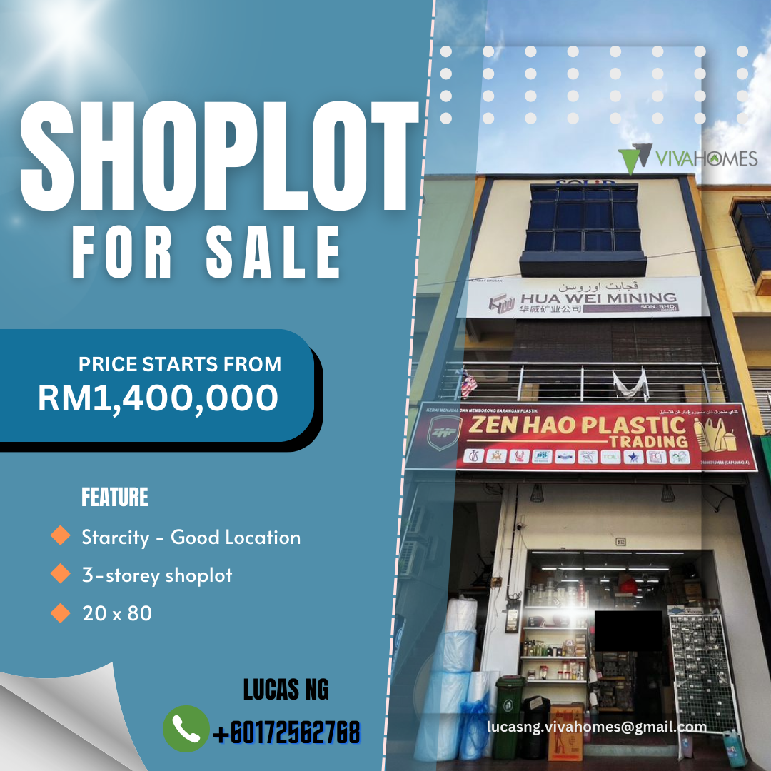 【AIR PUTIH】【SHOPLOT】稀缺机会！关丹最热门地区三层店铺火热上市！